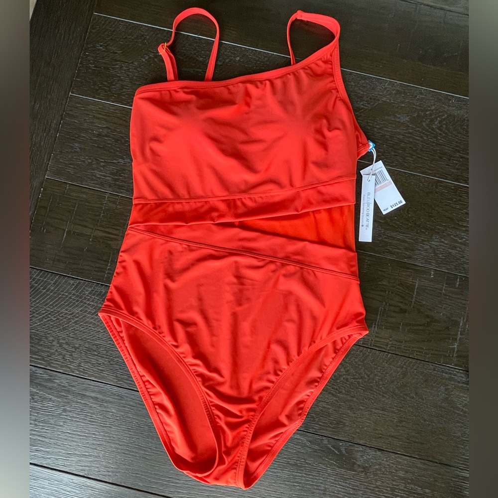 Vibrant Orange One-Piece Swimsuit